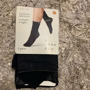 A New Day Black Fashion Anklets - 2 Styles